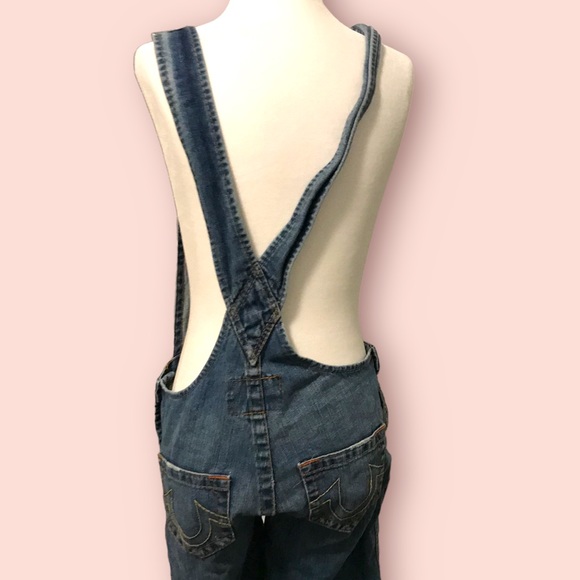 TRUE RELIGION short cuffed overalls in size small - Picture 3 of 6